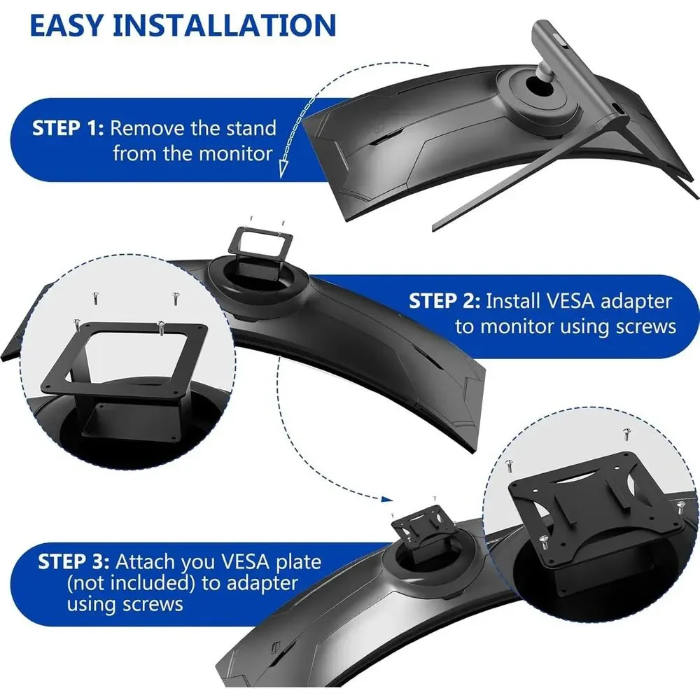 VESA Adapter Plate Bracket Compatible with Samsung Odyssey Neo G6, G7, G8